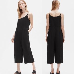 Eileen Fisher Black Gauze Jumpsuit - size S